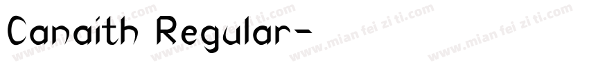 Canaith Regular字体转换